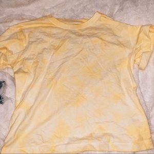 PacSun Yellow Tie Dye Top